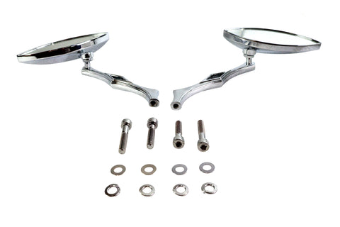 Eagle Eye Mirror Set Billet Chrome - V-Twin Mfg.