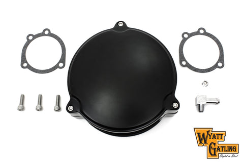 Wyatt Gatling Black New Era Smooth Air Cleaner - V-Twin Mfg.