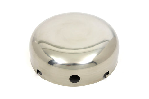 Polished Stainless Steel J-Slot Air Cleaner Cover - V-Twin Mfg.