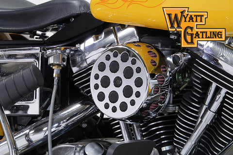 Chrome Wyatt Gatling Air Cleaner Assembly - V-Twin Mfg.