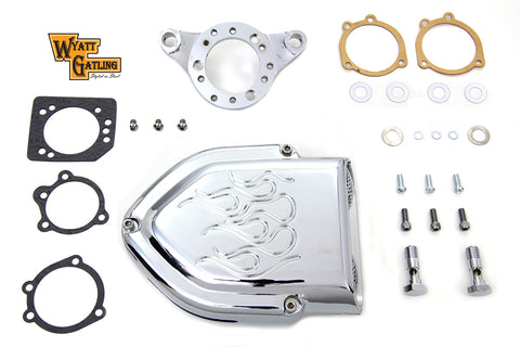 Chrome Wyatt Gatling Air Cleaner Assembly - V-Twin Mfg.