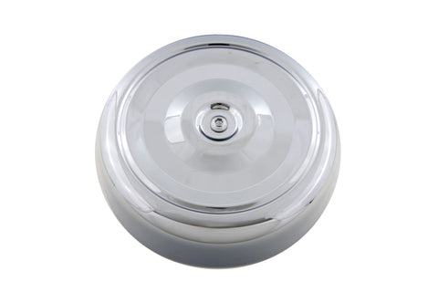 Chrome Round Bobbed Style 7 inch Air Cleaner Cover - V-Twin Mfg.