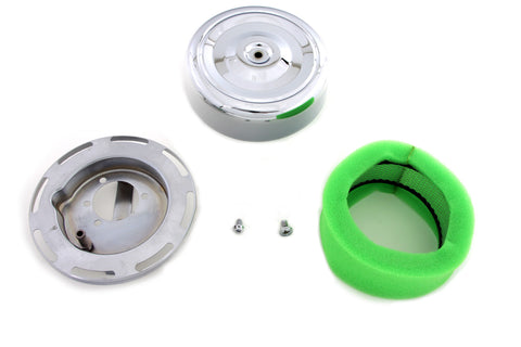 7 inch Round Air Cleaner Chrome - V-Twin Mfg.