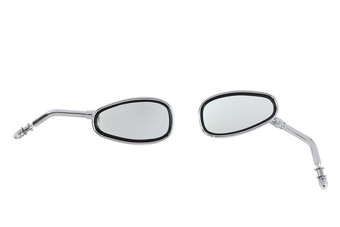 Oval Mirror Set - V-Twin Mfg.