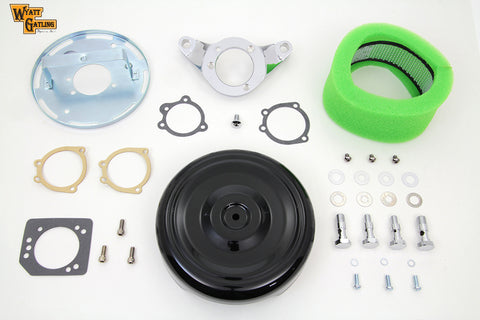 Black Wyatt Gatling Air Cleaner Assembly - V-Twin Mfg.