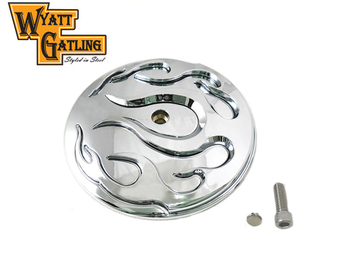 Wyatt Gatling Flame Air Cleaner Cover Insert - V-Twin Mfg.