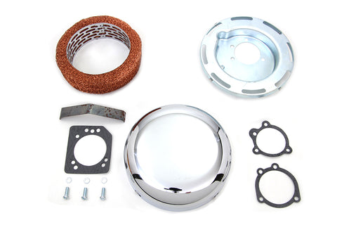 7 inch Round Air Cleaner Assembly Chrome - V-Twin Mfg.