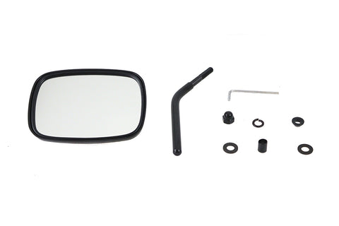 Black Replica Swivel Mirror with Short Stem - V-Twin Mfg.