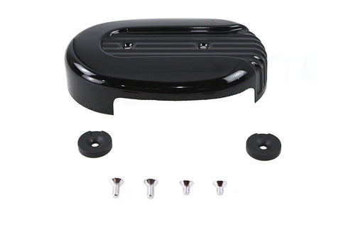 High Flow Air Cleaner Cover Black - V-Twin Mfg.