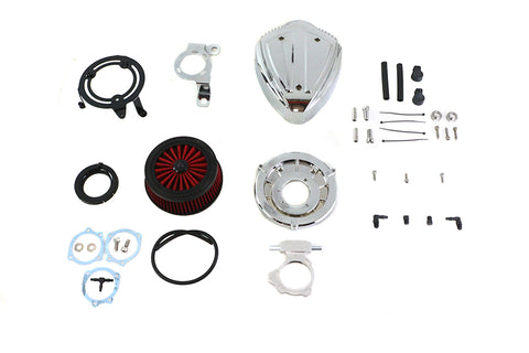 Siren Air Cleaner Assembly Chrome - V-Twin Mfg.