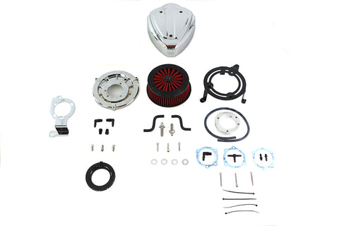 Siren Air Cleaner Assembly Chrome - V-Twin Mfg.