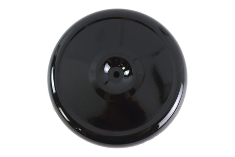 Wyatt Gatling Air Cleaner Cover Round 8 inch Black - V-Twin Mfg.