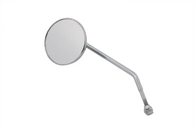 Round Mirror Chrome with Round Stem - V-Twin Mfg.