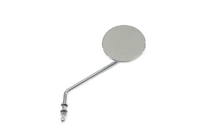 Round Mirror Stainless Steel with Billet Stem - V-Twin Mfg.