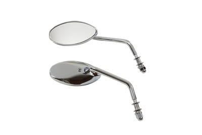 Teardrop Mirror Set Chrome - V-Twin Mfg.