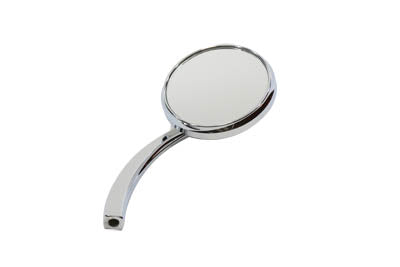 Round Mirror Chrome with Billet Stem - V-Twin Mfg.