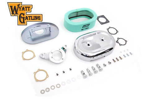 Chrome Wyatt Gatling Air Cleaner Assembly - V-Twin Mfg.