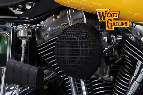 Black Wyatt Gatling Air Cleaner Assembly - V-Twin Mfg.