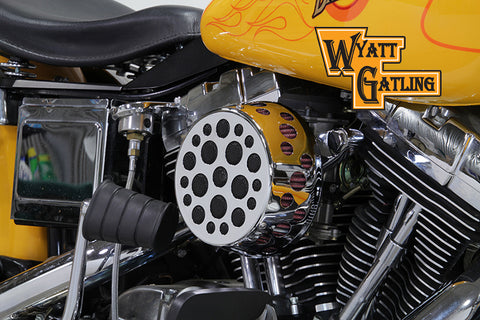 Chrome Wyatt Gatling Air Cleaner Assembly - V-Twin Mfg.