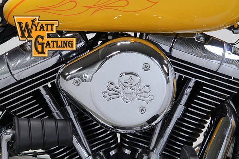 Chrome Wyatt Gatling Air Cleaner Assembly - V-Twin Mfg.