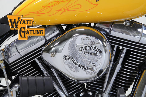 Chrome Wyatt Gatling Air Cleaner Assembly - V-Twin Mfg.