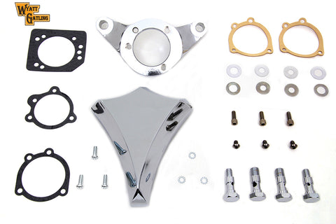 Chrome Wyatt Gatling Air Cleaner Assembly - V-Twin Mfg.