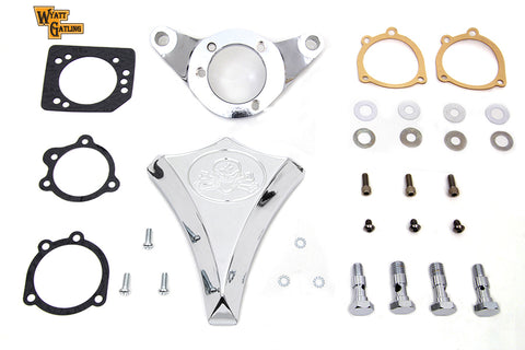 Chrome Wyatt Gatling Air Cleaner Assembly - V-Twin Mfg.