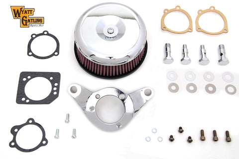Chrome Wyatt Gatling Air Cleaner Assembly - V-Twin Mfg.