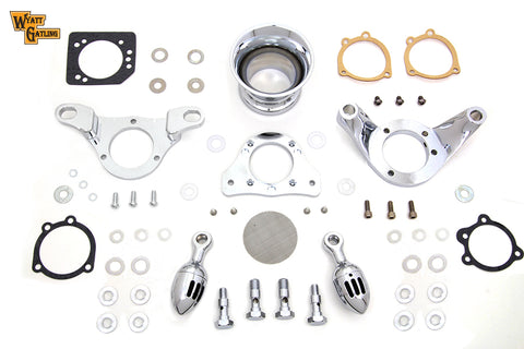 Chrome Wyatt Gatling Velocity Stack Assembly - V-Twin Mfg.
