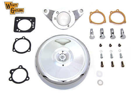 Chrome Wyatt Gatling Air Cleaner Assembly - V-Twin Mfg.