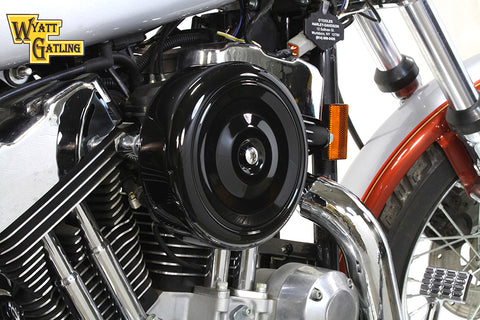 Black Wyatt Gatling Air Cleaner Assembly - V-Twin Mfg.