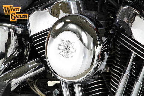 Chrome Wyatt Gatling Air Cleaner Assembly - V-Twin Mfg.