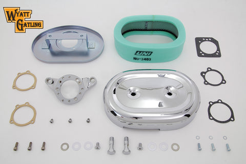 Chrome Wyatt Gatling Air Cleaner Assembly - V-Twin Mfg.