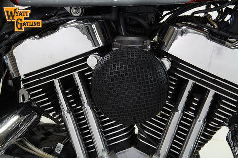 Black Wyatt Gatling Air Cleaner Assembly - V-Twin Mfg.