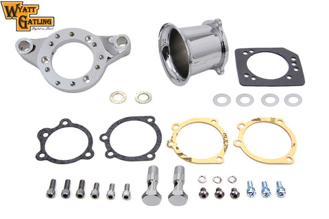 Chrome Wyatt Gatling Velocity Stack Assembly - V-Twin Mfg.