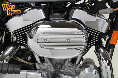 Chrome Wyatt Gatling Air Cleaner Assembly - V-Twin Mfg.