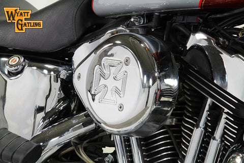 Chrome Wyatt Gatling Air Cleaner Assembly - V-Twin Mfg.