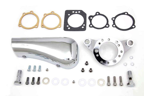 Chrome Wyatt Gatling Breather Snoot Assembly - V-Twin Mfg.