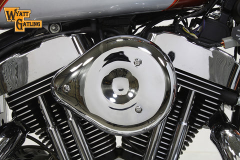 Chrome Wyatt Gatling Air Cleaner Assembly - V-Twin Mfg.