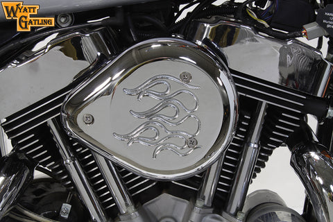 Chrome Wyatt Gatling Air Cleaner Assembly - V-Twin Mfg.