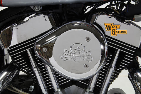 Chrome Wyatt Gatling Air Cleaner Assembly - V-Twin Mfg.