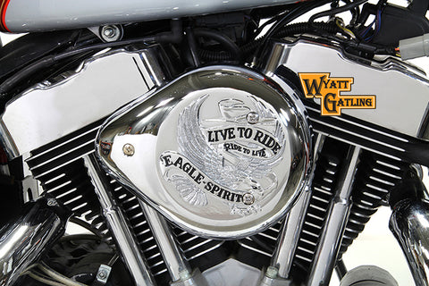 Chrome Wyatt Gatling Air Cleaner Assembly - V-Twin Mfg.