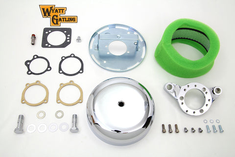 Chrome Wyatt Gatling Air Cleaner Assembly - V-Twin Mfg.