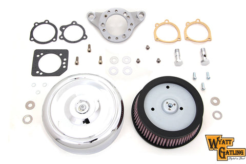 Chrome Wyatt Gatling Air Cleaner Assembly - V-Twin Mfg.