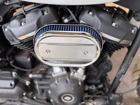 M8 Oval Air Cleaner Cover Chrome - V-Twin Mfg.