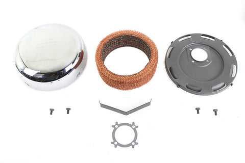 7 inch Chrome J Slot Air Cleaner - V-Twin Mfg.
