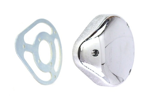 5 inch Teardrop Linkert Cover Kit Chrome - V-Twin Mfg.