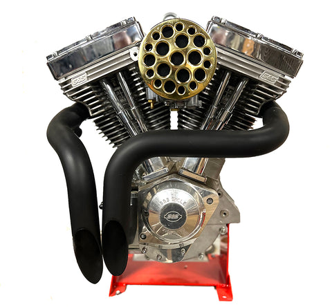Wyatt Gatling Brass Drilled CV Air Cleaner - V-Twin Mfg.