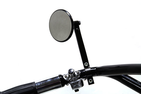 3 inch Black Face Mirror Kit - V-Twin Mfg.