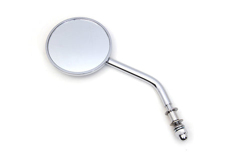 Mini Round Mirror Left Side Only - V-Twin Mfg.